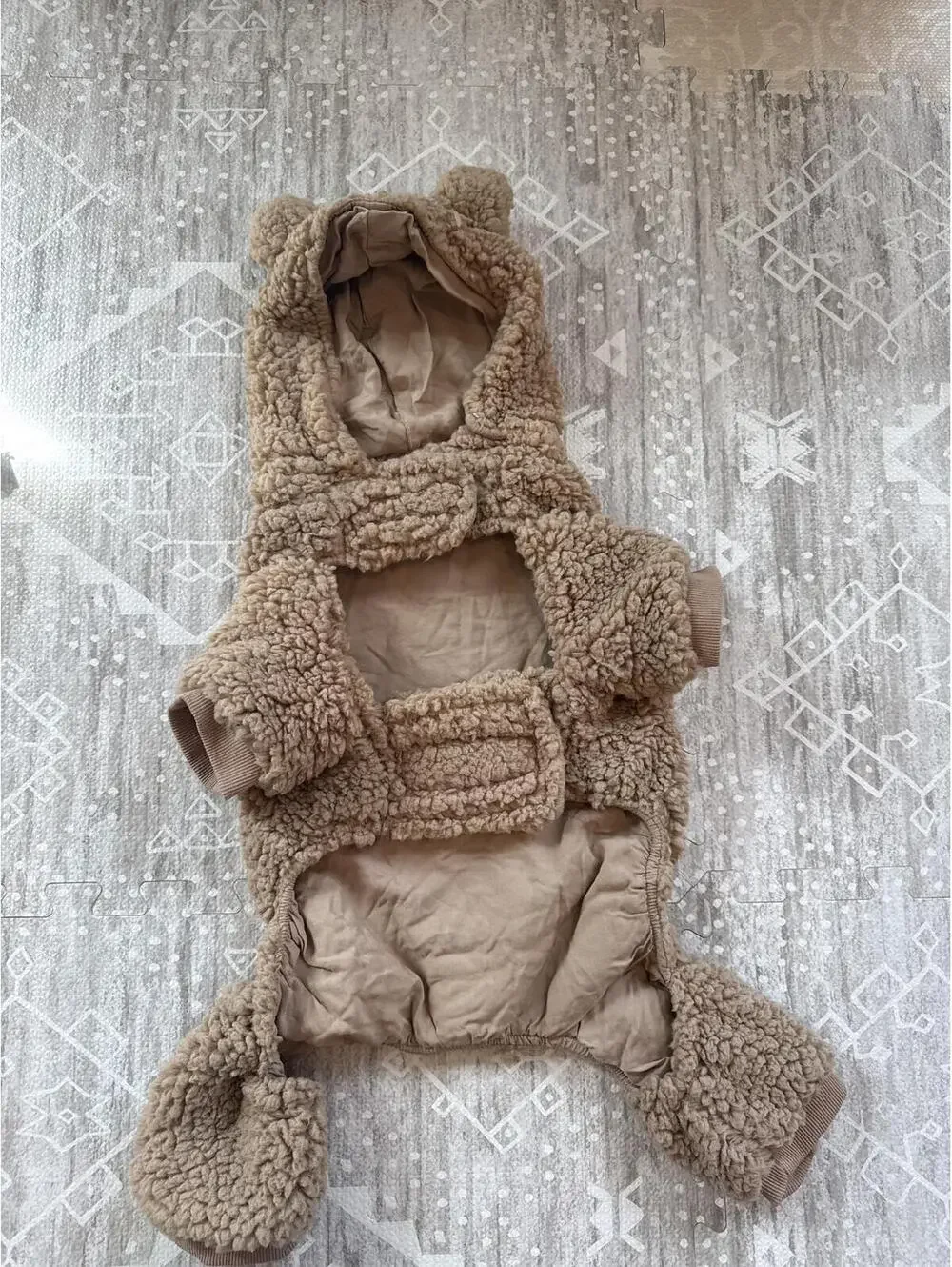UGG Cozy Teddy Bear Style Dog Coat with Hood
